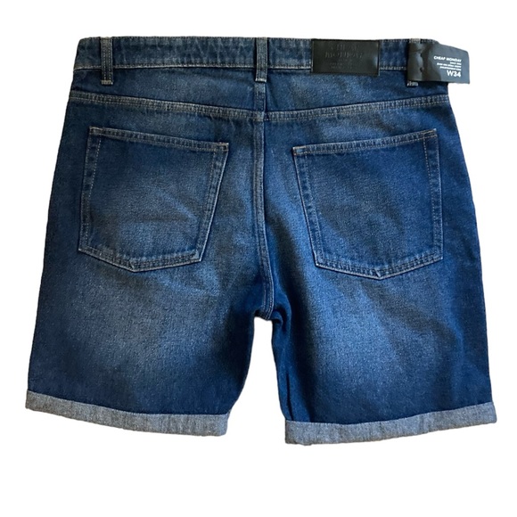 NWT Cheap Monday Sonic Shorts Encore Blue Denim - Picture 4 of 8